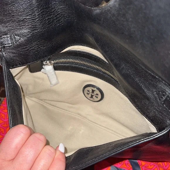 Tory Burch Purse/Clutch - Vintage | Color: Black and Silver - Picture 4 of 5